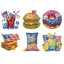 Load image into Gallery viewer, 6Pcs Diamond Painting Refrigerator Magnets Diamond Art Kits for Adults Beginners