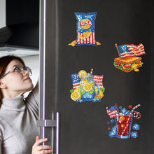 Load image into Gallery viewer, 6Pcs Diamond Painting Refrigerator Magnets Diamond Art Kits for Adults Beginners