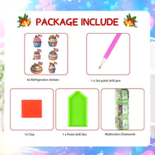 Load image into Gallery viewer, 6Pcs Diamond Painting Refrigerator Magnets Diamond Art Kits for Adults Beginners