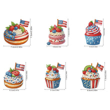 Load image into Gallery viewer, 6Pcs Diamond Painting Refrigerator Magnets Diamond Art Kits for Adults Beginners