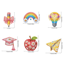 Load image into Gallery viewer, 6Pcs Diamond Painting Refrigerator Magnets Diamond Art Kits for Adults Beginners
