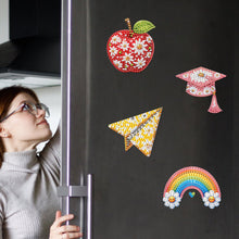 Load image into Gallery viewer, 6Pcs Diamond Painting Refrigerator Magnets Diamond Art Kits for Adults Beginners