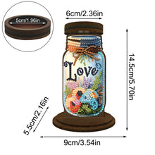 Load image into Gallery viewer, Wooden Beautiful Pattern 5D DIY Diamond Painting Candle Holder Decor for Adults