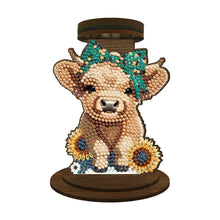 Load image into Gallery viewer, Wooden Beautiful Pattern 5D DIY Diamond Painting Candle Holder Decor for Adults