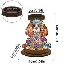 Load image into Gallery viewer, Wooden Beautiful Pattern 5D DIY Diamond Painting Candle Holder Decor for Adults