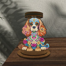 Load image into Gallery viewer, Wooden Beautiful Pattern 5D DIY Diamond Painting Candle Holder Decor for Adults