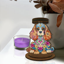 Load image into Gallery viewer, Wooden Beautiful Pattern 5D DIY Diamond Painting Candle Holder Decor for Adults