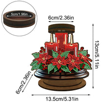 Load image into Gallery viewer, Wooden Beautiful Pattern 5D DIY Diamond Painting Candle Holder Decor for Adults