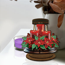 Load image into Gallery viewer, Wooden Beautiful Pattern 5D DIY Diamond Painting Candle Holder Decor for Adults
