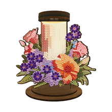 Load image into Gallery viewer, Wooden Beautiful Pattern 5D DIY Diamond Painting Candle Holder Decor for Adults