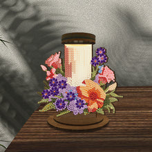Load image into Gallery viewer, Wooden Beautiful Pattern 5D DIY Diamond Painting Candle Holder Decor for Adults