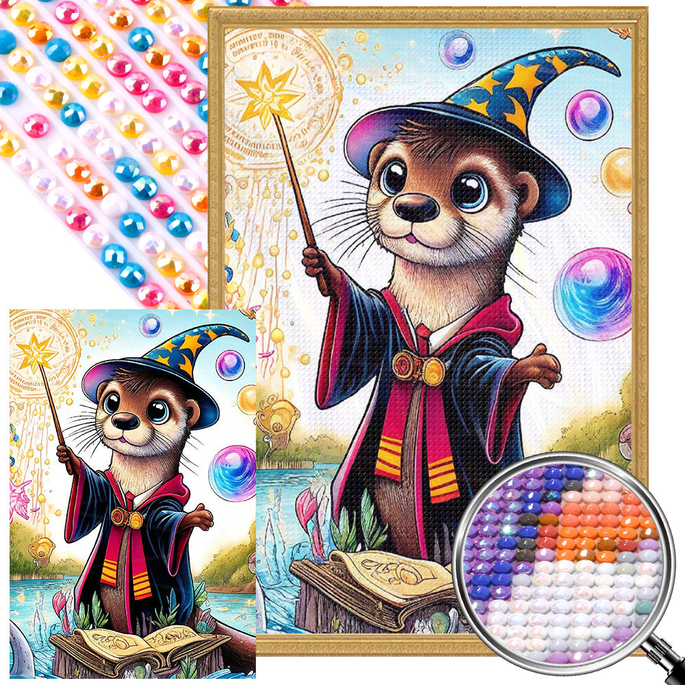 AB Diamond Painting - Full Round - Wizard Otter (40*60CM)