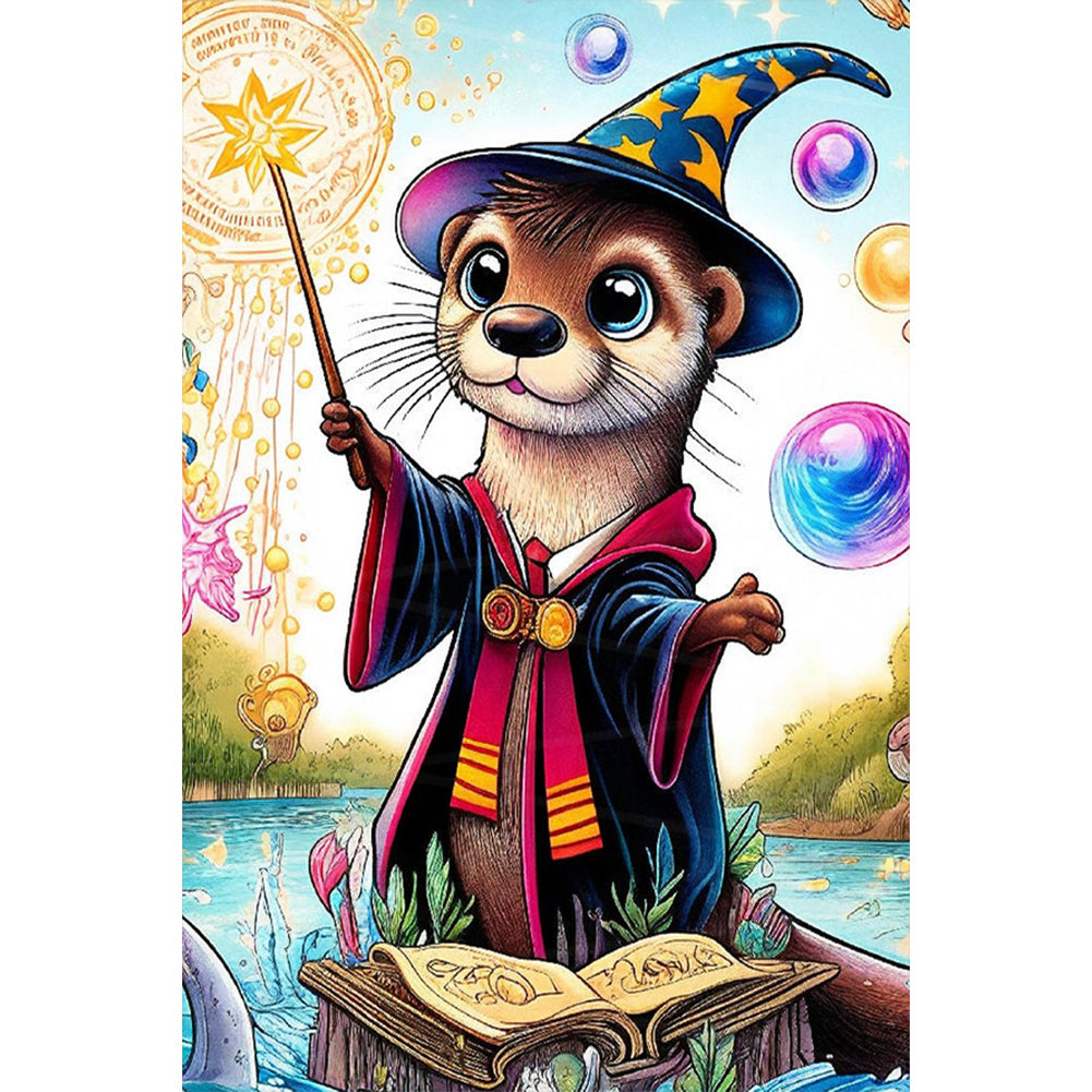AB Diamond Painting - Full Round - Wizard Otter (40*60CM)