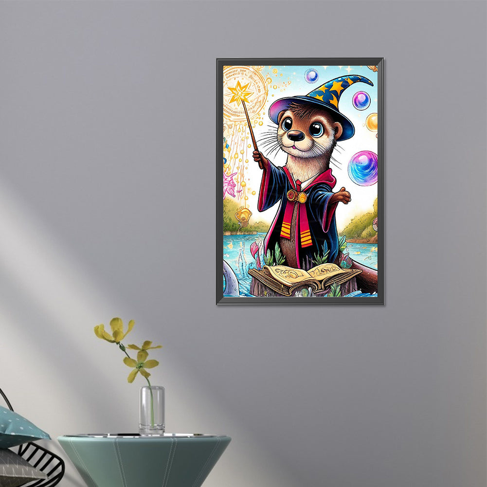 AB Diamond Painting - Full Round - Wizard Otter (40*60CM)