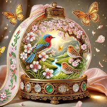 Load image into Gallery viewer, Diamond Painting - Partial Special Shaped - Crystal Ball Blue Bird (30*30CM)
