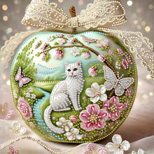 Load image into Gallery viewer, Diamond Painting - Partial Special Shaped - Crystal Ball Cat (30*30CM)
