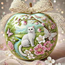 Load image into Gallery viewer, Diamond Painting - Partial Special Shaped - Crystal Ball Cat (30*30CM)
