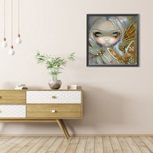 Load image into Gallery viewer, AB Diamond Painting - Full Round - Girl With White Hair (50*50CM)