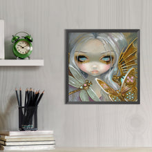Load image into Gallery viewer, AB Diamond Painting - Full Round - Girl With White Hair (50*50CM)