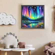 Load image into Gallery viewer, Diamond Painting - Full Round - Aurora Forest (30*30CM)