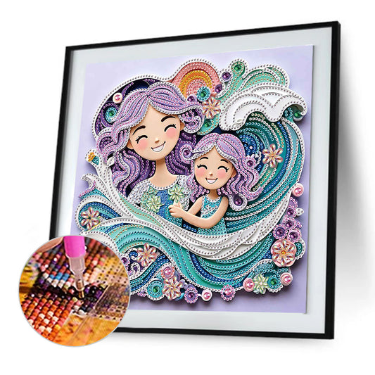 Diamond Painting - Partial Special Shaped - Mother'S Day (30*30CM)