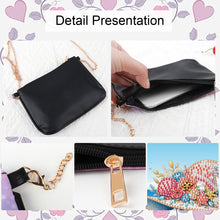 Load image into Gallery viewer, Colorful Pattern Diamond Painting Coin Chain Purse 5D Diamond Handmade Chain Bag