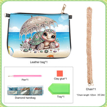 Load image into Gallery viewer, Colorful Pattern Diamond Painting Coin Chain Purse 5D Diamond Handmade Chain Bag