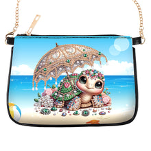 Load image into Gallery viewer, Colorful Pattern Diamond Painting Coin Chain Purse 5D Diamond Handmade Chain Bag