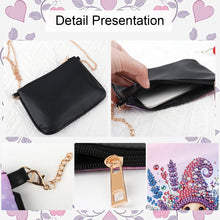 Load image into Gallery viewer, Colorful Pattern Diamond Painting Coin Chain Purse 5D Diamond Handmade Chain Bag