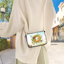 Load image into Gallery viewer, Colorful Pattern Diamond Painting Coin Chain Purse 5D Diamond Handmade Chain Bag