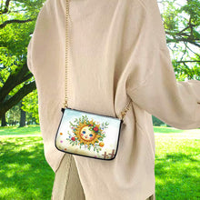 Load image into Gallery viewer, Colorful Pattern Diamond Painting Coin Chain Purse 5D Diamond Handmade Chain Bag