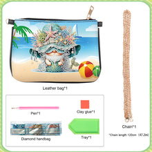 Load image into Gallery viewer, Colorful Pattern Diamond Painting Coin Chain Purse 5D Diamond Handmade Chain Bag