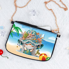 Load image into Gallery viewer, Colorful Pattern Diamond Painting Coin Chain Purse 5D Diamond Handmade Chain Bag