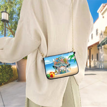 Load image into Gallery viewer, Colorful Pattern Diamond Painting Coin Chain Purse 5D Diamond Handmade Chain Bag