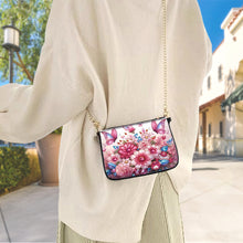 Load image into Gallery viewer, Colorful Pattern Diamond Painting Coin Chain Purse 5D Diamond Handmade Chain Bag