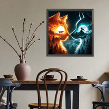 Load image into Gallery viewer, Diamond Painting - Full Round - Wolf And Cat (40*40CM)