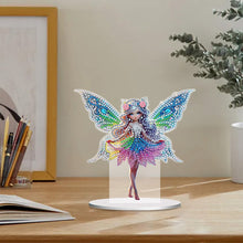 Load image into Gallery viewer, Special Shape Butterfly Girl Diamond Painting Desktop Decors Bedroom Table Decor