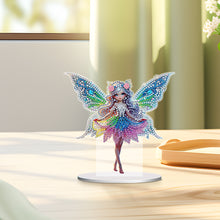 Load image into Gallery viewer, Special Shape Butterfly Girl Diamond Painting Desktop Decors Bedroom Table Decor