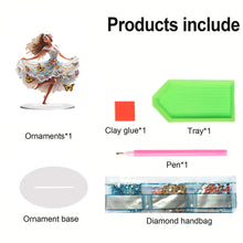 Load image into Gallery viewer, Special Shape Butterfly Girl Diamond Painting Desktop Decors Bedroom Table Decor