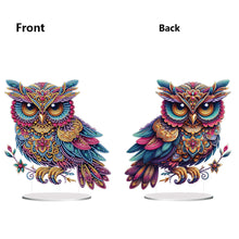 Load image into Gallery viewer, Acrylic Special Shape Owl Desktop Diamond Art Kits Rhinestones Desktop Ornaments