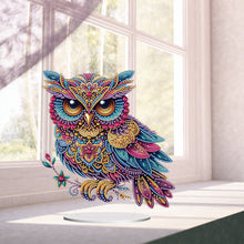 Load image into Gallery viewer, Acrylic Special Shape Owl Desktop Diamond Art Kits Rhinestones Desktop Ornaments