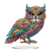 Load image into Gallery viewer, Acrylic Special Shape Owl Desktop Diamond Art Kits Rhinestones Desktop Ornaments