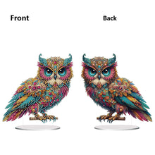 Load image into Gallery viewer, Acrylic Special Shape Owl Desktop Diamond Art Kits Rhinestones Desktop Ornaments