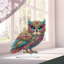 Load image into Gallery viewer, Acrylic Special Shape Owl Desktop Diamond Art Kits Rhinestones Desktop Ornaments