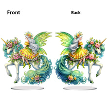 Load image into Gallery viewer, Acrylic Special Shape Unicorn Fairy Desktop Diamond Art Kits Bedroom Table Decor