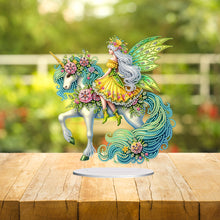 Load image into Gallery viewer, Acrylic Special Shape Unicorn Fairy Desktop Diamond Art Kits Bedroom Table Decor
