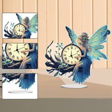 Load image into Gallery viewer, Acrylic Special Shape Flower Bird Diamond Art Clock Ornaments Kit for Home Decor