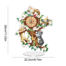 Load image into Gallery viewer, Acrylic Special Shape Flower Bird Diamond Art Clock Ornaments Kit for Home Decor
