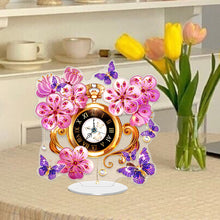 Load image into Gallery viewer, Acrylic Special Shape Flower Bird Diamond Art Clock Ornaments Kit for Home Decor
