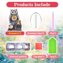 Load image into Gallery viewer, Acrylic Special Shape Flower Bird Diamond Art Clock Ornaments Kit for Home Decor